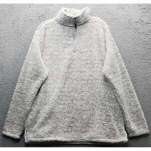 Clearwater Outfitters Sherpa Sweater Mens XL Multi Long Sleeve Slit 1/4 Zip EUC